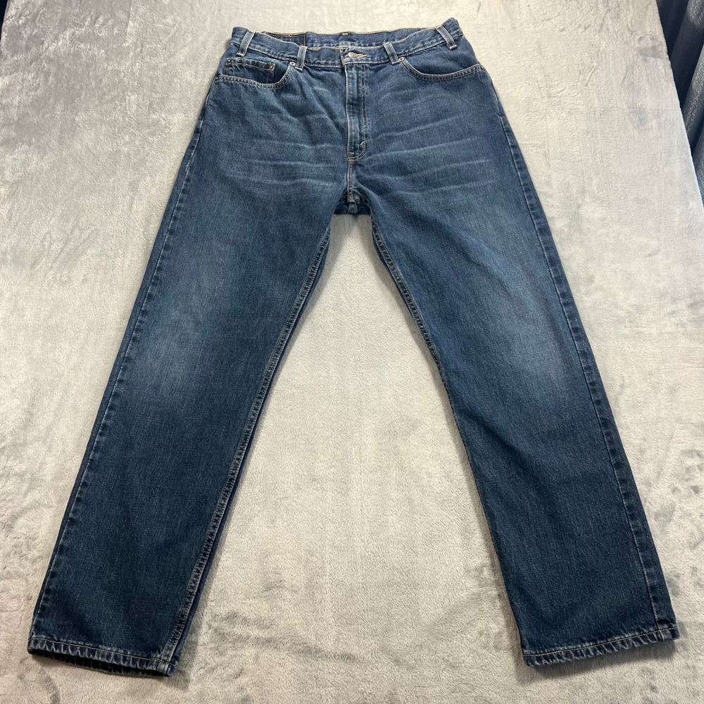 Vintage LEVI'S 505 Jeans Mens 36x30 Blue Regular Fit 00s Denim Straight Leg Y2K